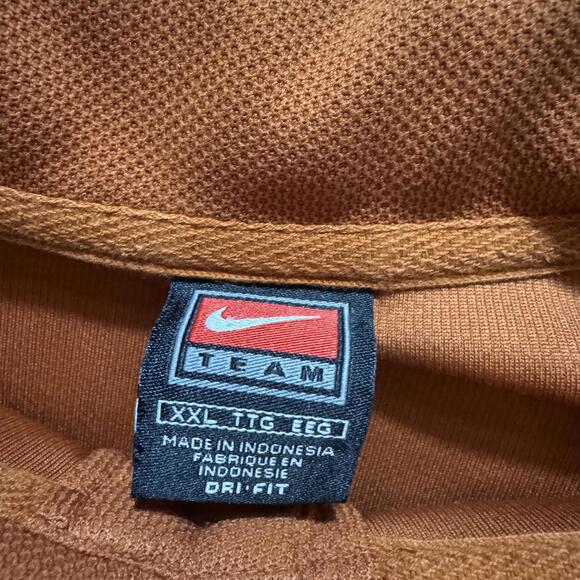 Nike Texas Longhorns Polo Men's XXL Dri-Fit Shirt Burnt Orange Logo 2XL UT - Picture 4 of 8
